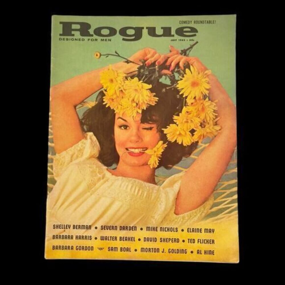Rogue Magazine, July 1962 Second City Chicago photos, nude pinups bachelor gift